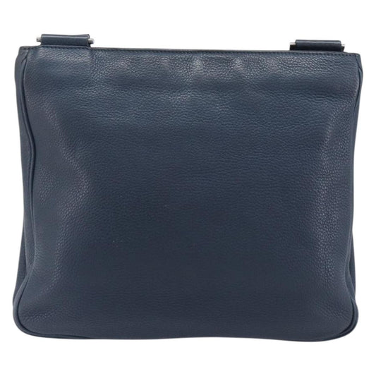 Prada Messenger Saffiano Leather, Navy, Leather, Handbag