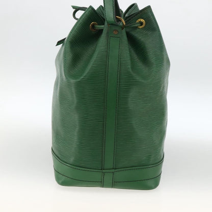 Louis Vuitton Noé Epi, Green, Leather, Shoulder Bag