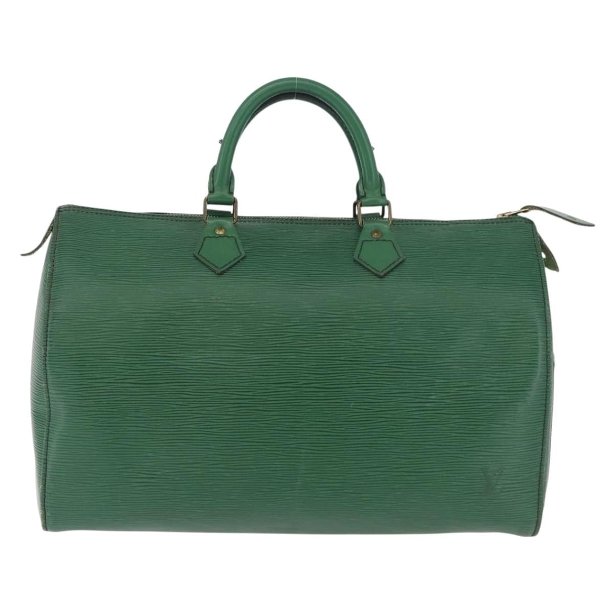 Louis Vuitton Speedy Epi Leather, Green, Leather, Handbag