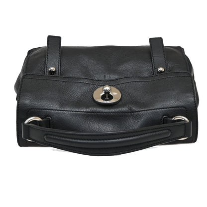Saint Laurent Muse Two Leather, Black, Leather, Handbag