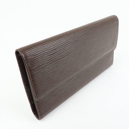 Louis Vuitton Porte Tresor International Epi Leather, Brown, Leather, Wallet