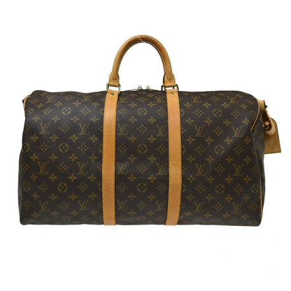 Louis Vuitton Keepall Bandouliere Monogram Canvas, Brown, Canvas, Travel Bag