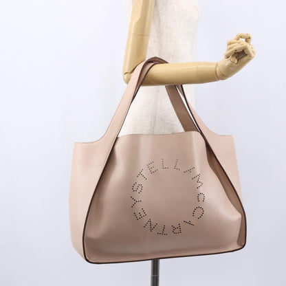 Stella McCartney Alter Tote Perforated Faux Leather, Beige, Synthetic, Tote Bag