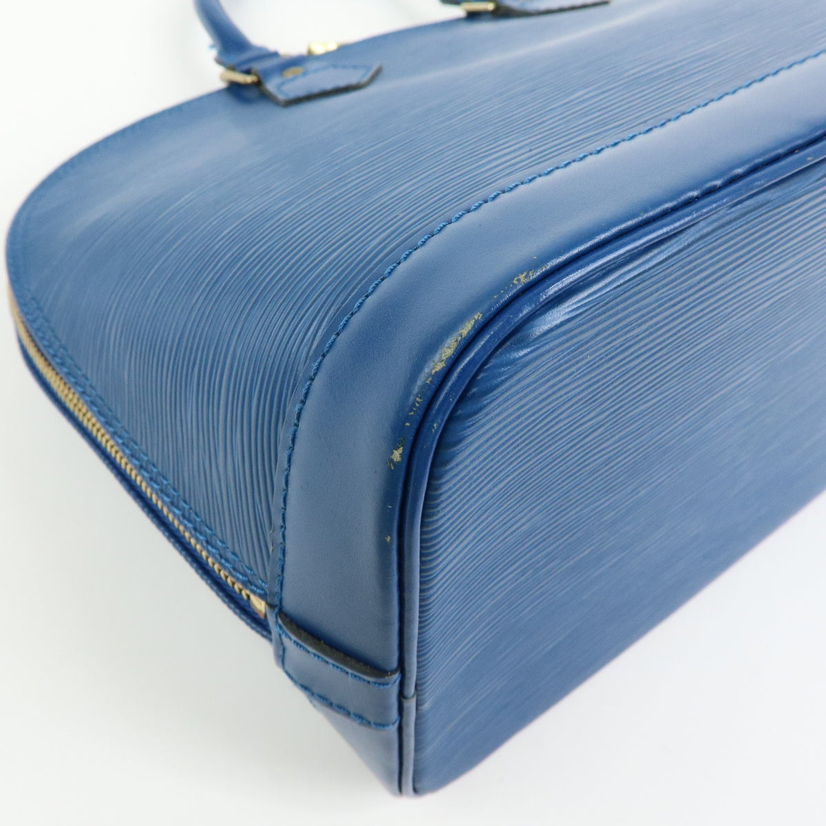 Louis Vuitton Alma Epi Leather, Blue, Leather, Handbag
