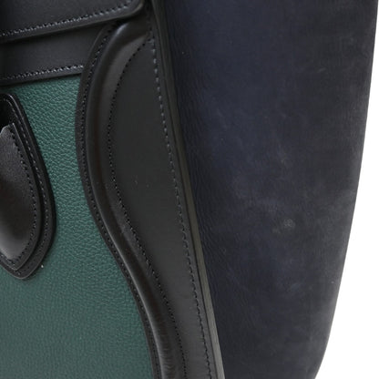 Celine Tricolor Shoulder Luggage Leather, Multicolour, Leather, Tote Bag