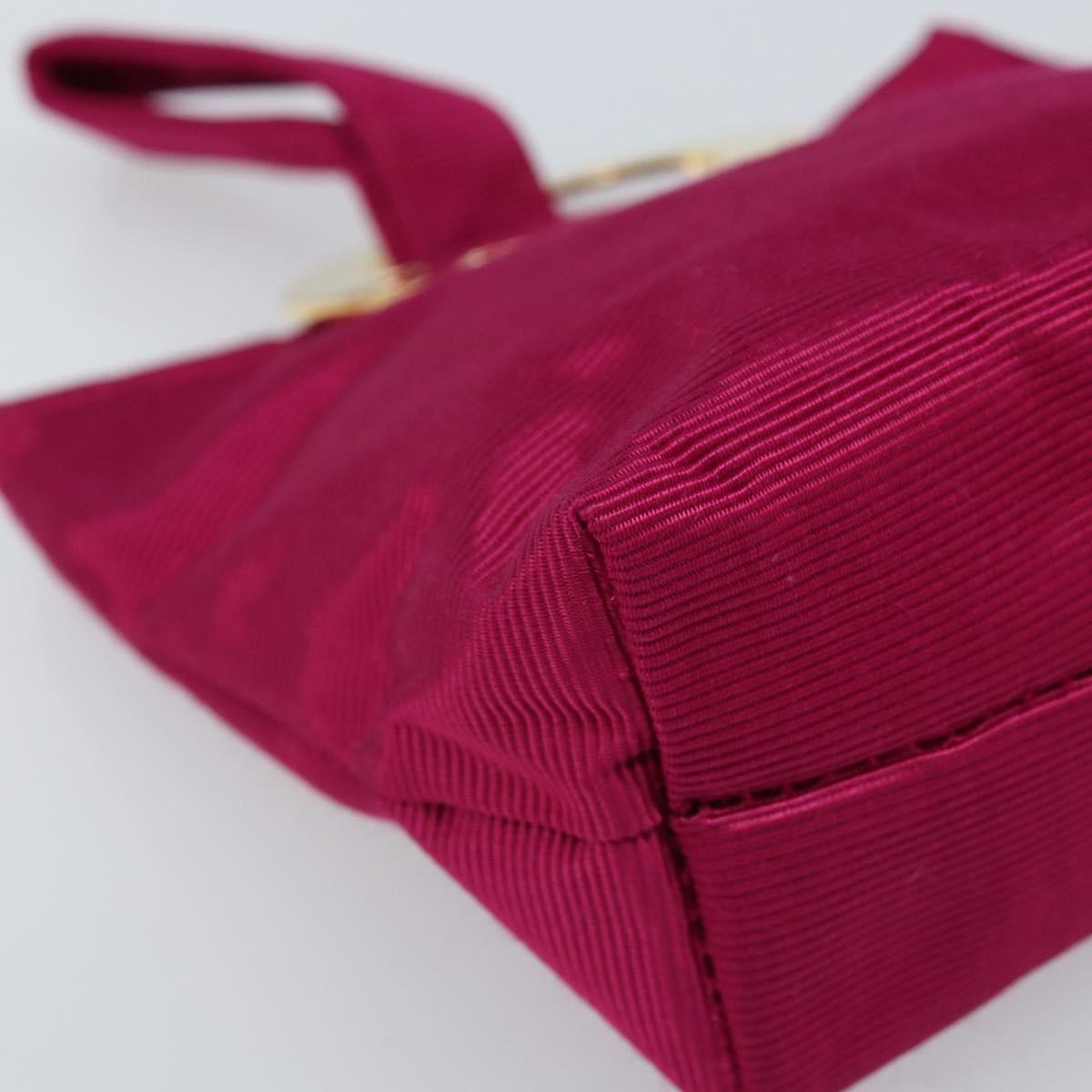 Celine Circle Logo Canvas, Pink, Canvas, Clutch