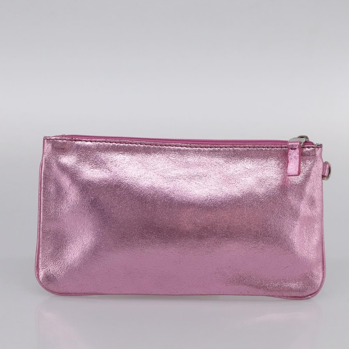 Tiffany & Co. Vintage Leather, Pink, Stainless Steel, Shoulder Bag