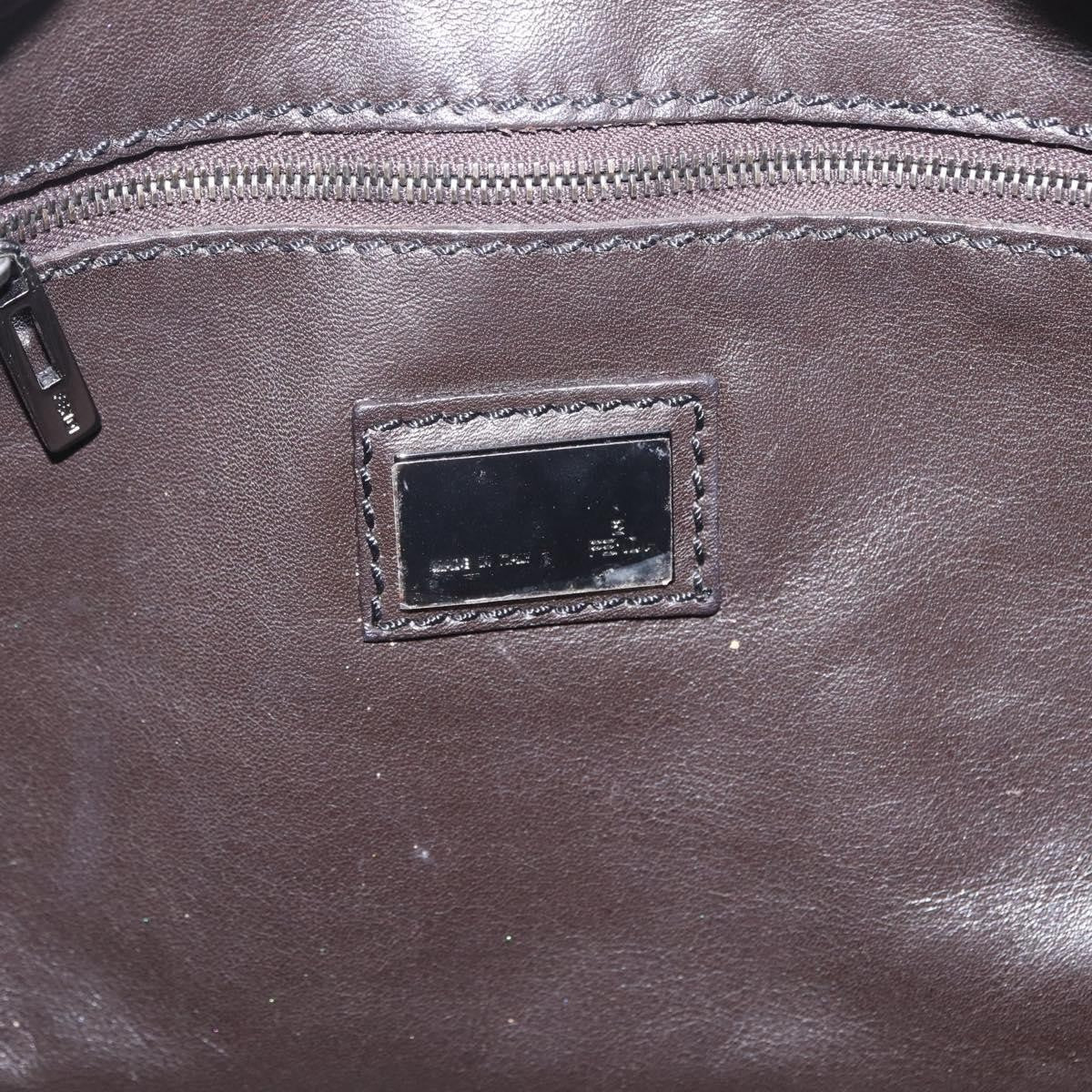 Fendi Shoulder Leather, Brown, Leather, Shoulder Bag