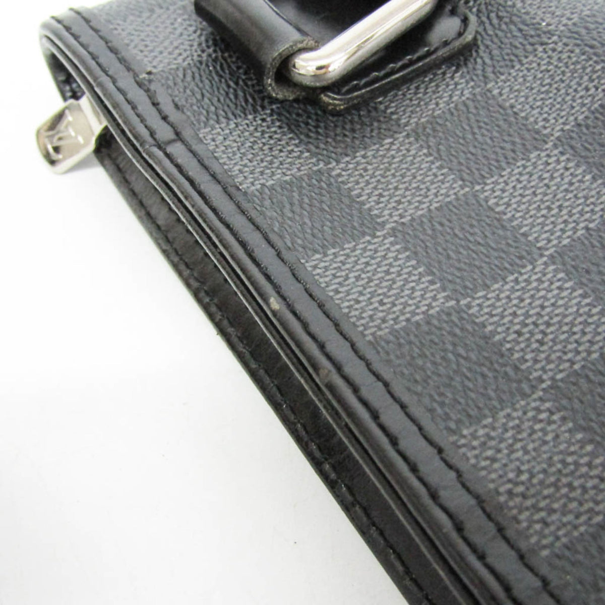 Louis Vuitton Thomas Damier Graphite, Black, Canvas, Shoulder Bag