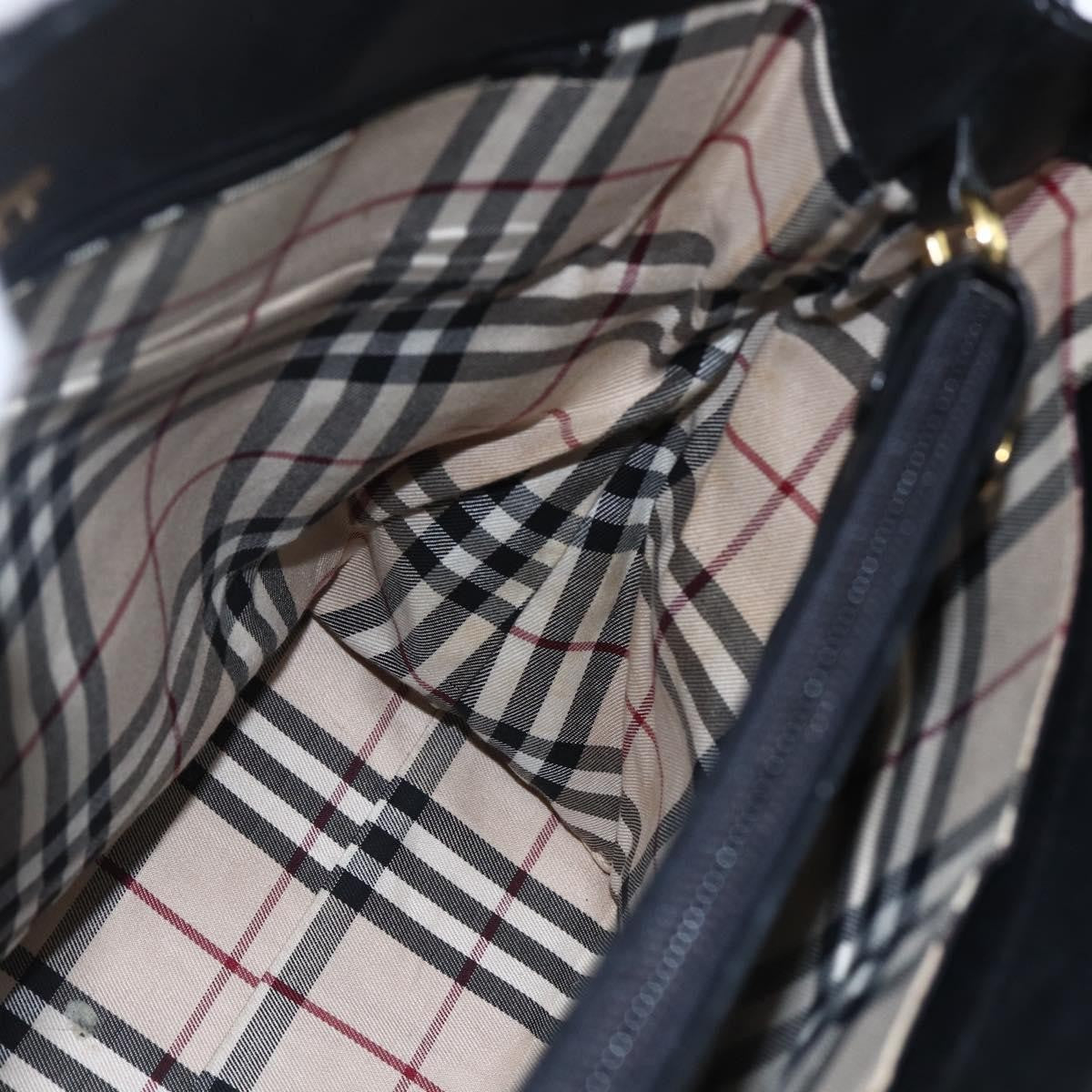 Burberry Vintage Leather, Black, Leather, Tote Bag