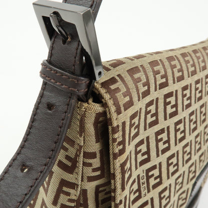 Fendi Fendi mamma baguette Jacquard Canvas, Beige, Canvas, Handbag