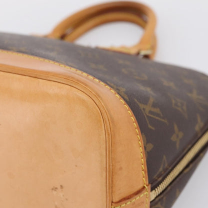Louis Vuitton Alma Monogram Canvas, Brown, Canvas, Handbag