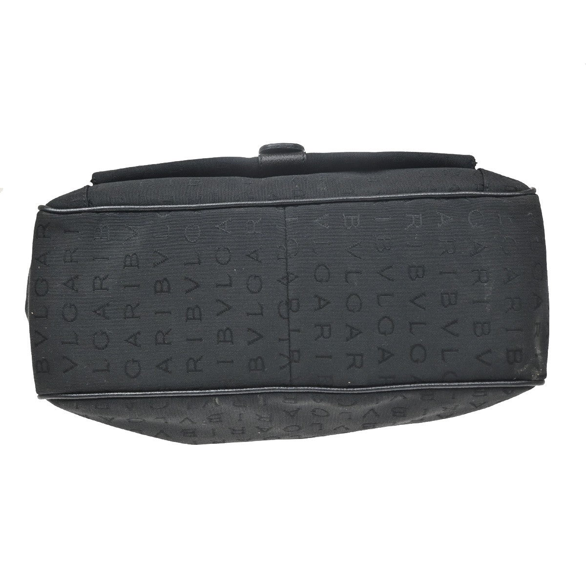 Bvlgari Vintage Canvas, Black, Canvas, Tote Bag
