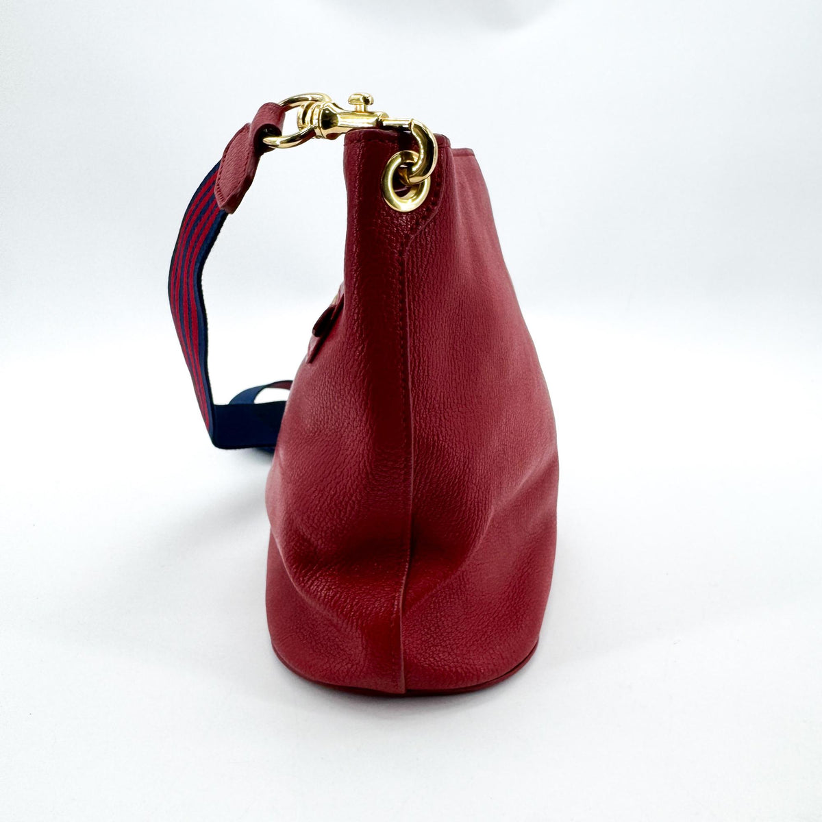 Miu Miu Shoulder Leather, Navy, Leather, Shoulder Bag
