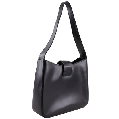 Burberry Shoulder Leather, Black, Leather, Shoulder Bag