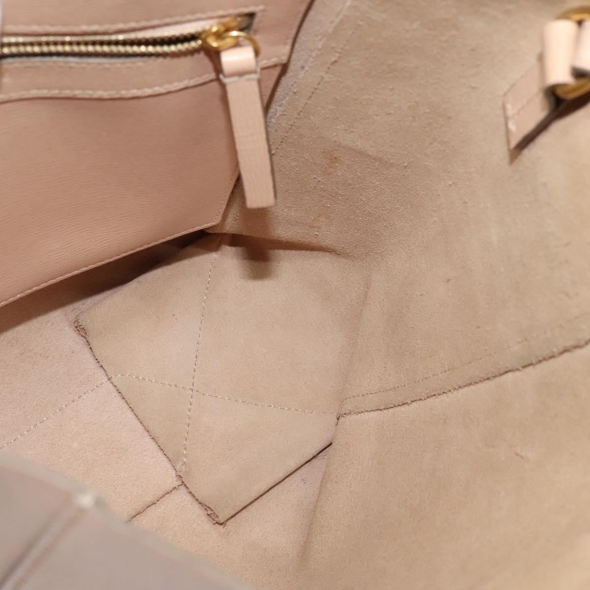 Celine Vertical Cabas Tote Leather, Pink, Leather, Tote Bag
