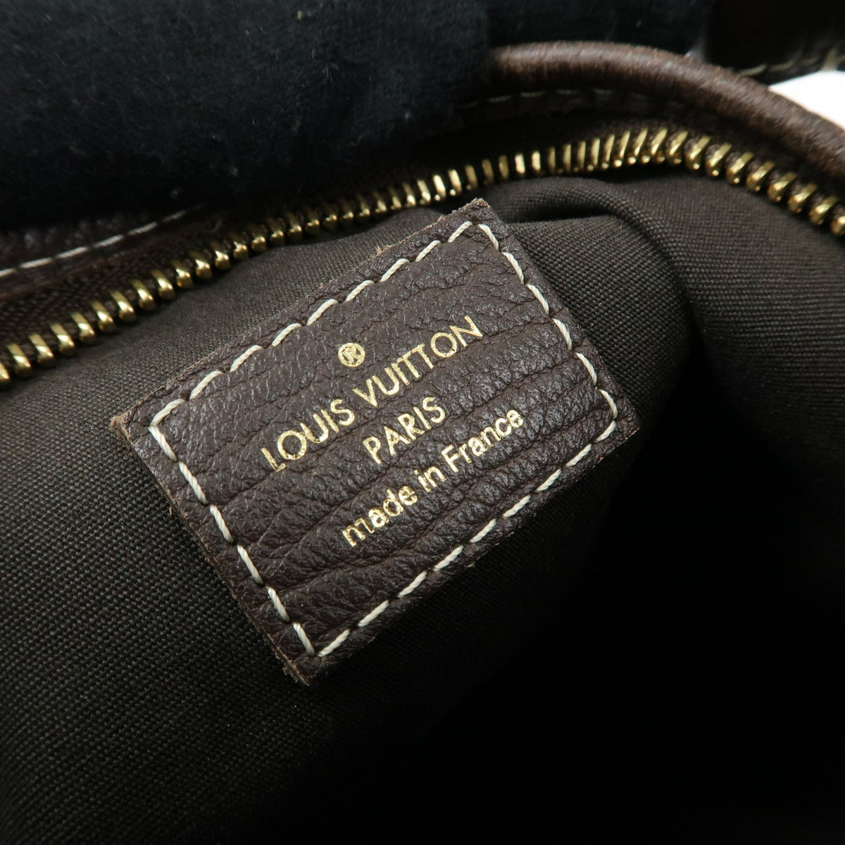Louis Vuitton Manon Mini Lin, Brown, Canvas, Handbag