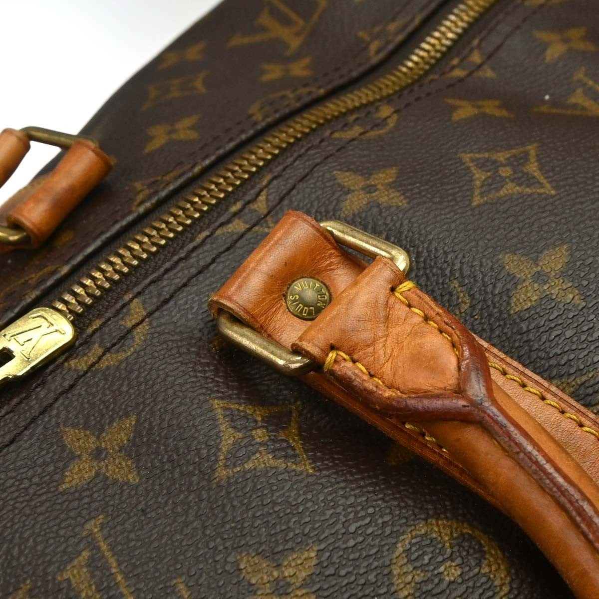Louis Vuitton Keepall Monogram Canvas, Brown, Canvas, Travel Bag