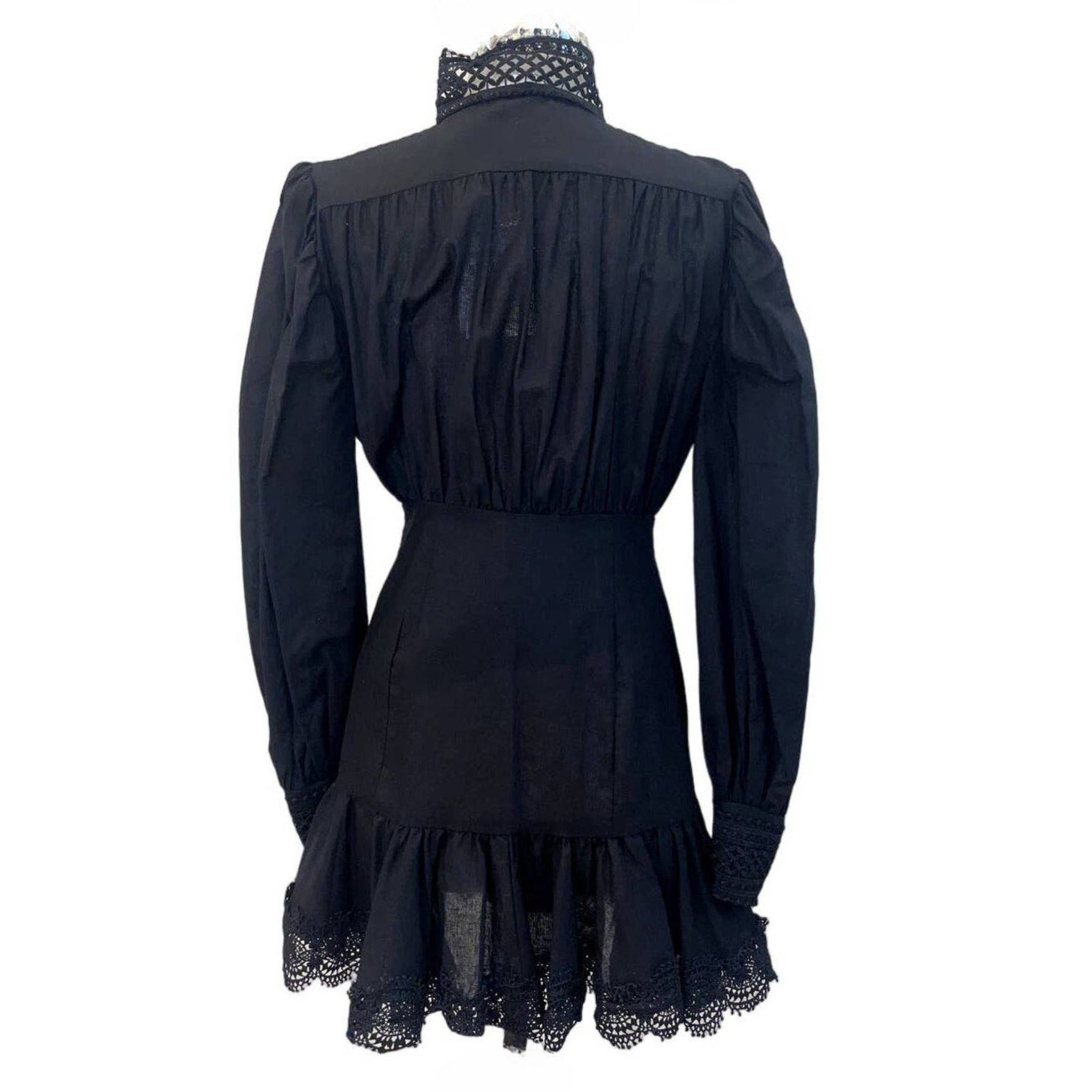 NWT WEILI ZHENG Mockneck Linen Dress