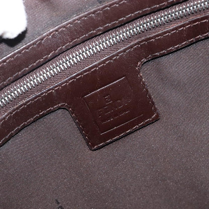 Fendi Logo Zucca Zucca, Brown, Canvas, Shoulder Bag