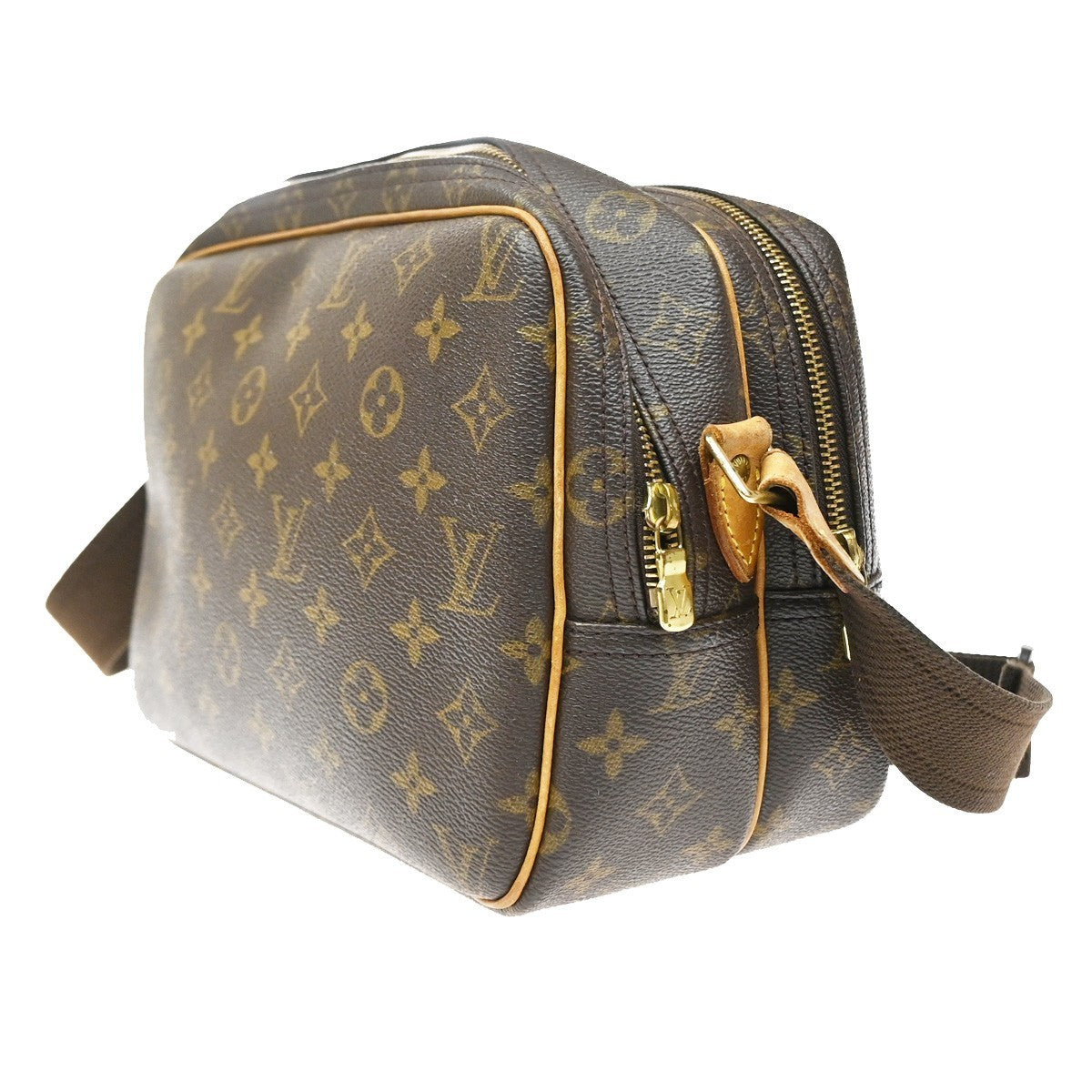Louis Vuitton Reporter Monogram, Brown, Canvas, Shoulder Bag