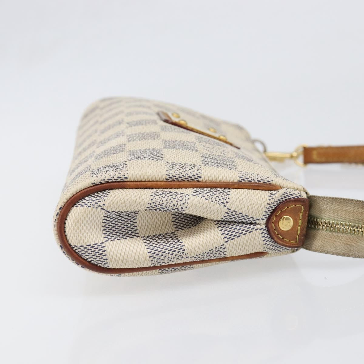 Louis Vuitton Eva Damier, White, Canvas, Handbag
