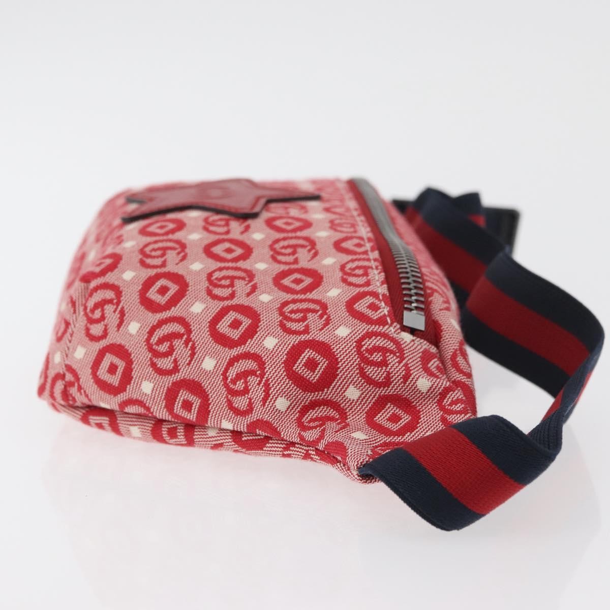 Gucci Children's Belt Printed Coated Canvas, Red, Canvas, Handbag