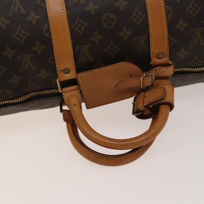 Louis Vuitton Keepall Bag Monogram Canvas, BROWN, CANVAS, Travel bag