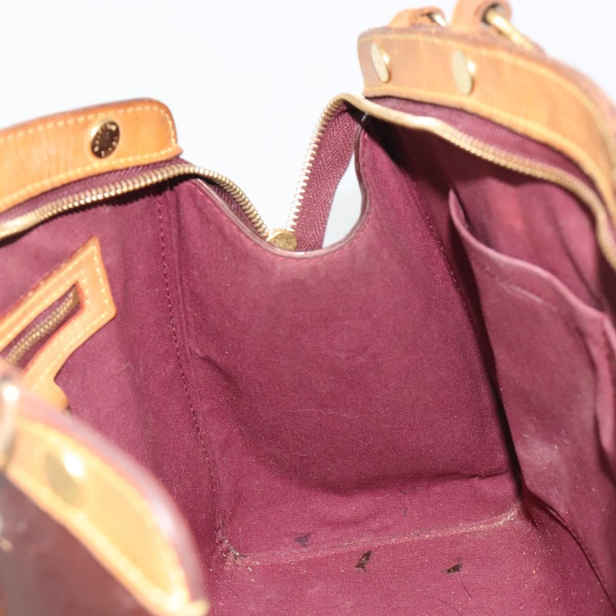 Louis Vuitton Brea Monogram Vernis, Burgundy, Patent Leather, Handbag