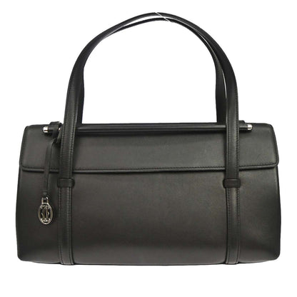 Cartier Cabochon Leather, Black, Leather, Handbag