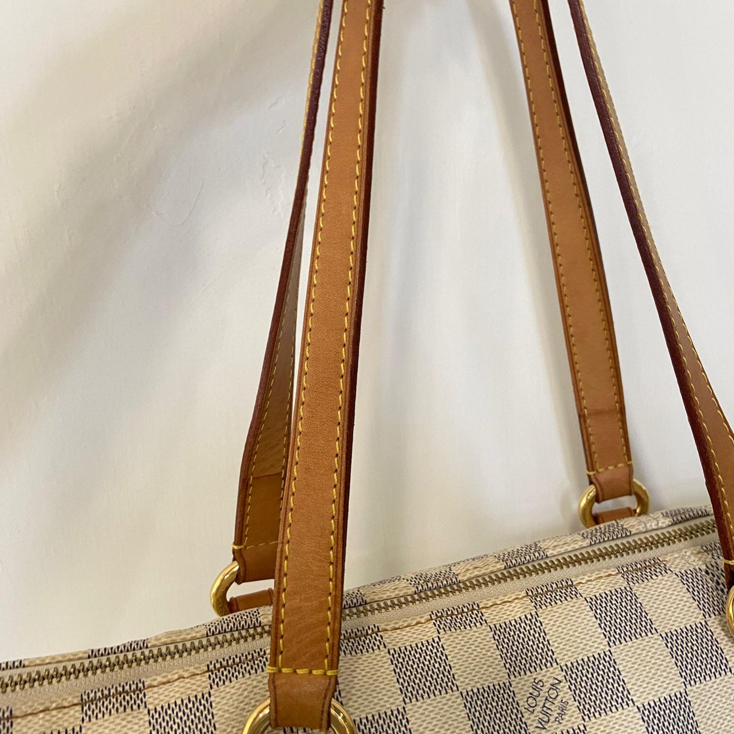 Louis Vuitton Totally Damier, Neutral, Canvas, Tote Bag