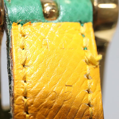 Hermes Double Hole Buckle Belt Metal and Leather, Multicolour, Leather, Belt