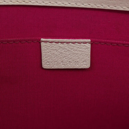 Celine Clutch Leather, White, Leather, Clutch