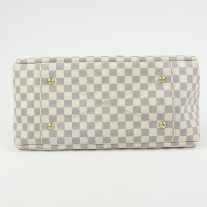 Louis Vuitton Artsy Damier, White, Canvas, Handbag