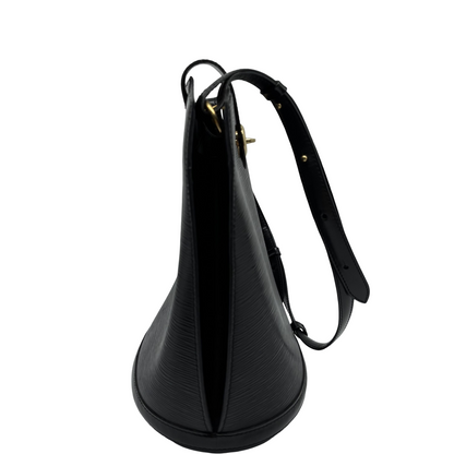 Louis Vuitton Cluny Epi, Black, Leather, Shoulder Bag