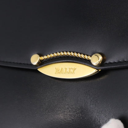 Bally Vintage Leather, Black, Leather, Shoulder Bag