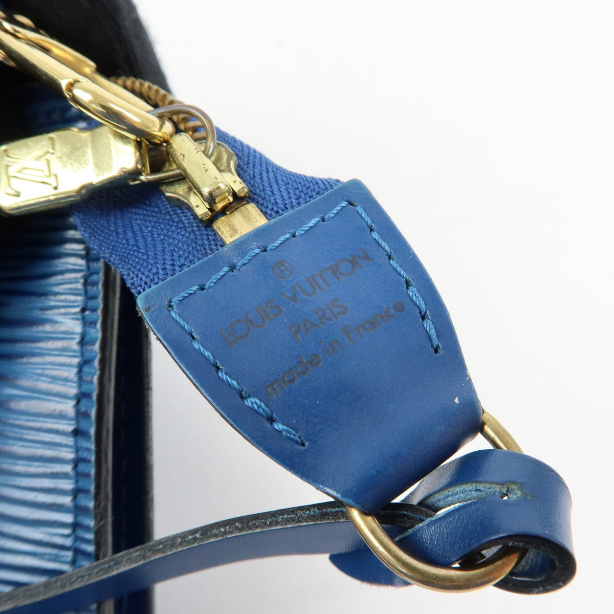 Louis Vuitton Pochette Accessoires Epi Leather, Blue, Leather, Clutch