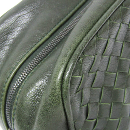 Bottega Veneta Toiletry Case Intrecciato Nappa, Green, Leather, Clutch