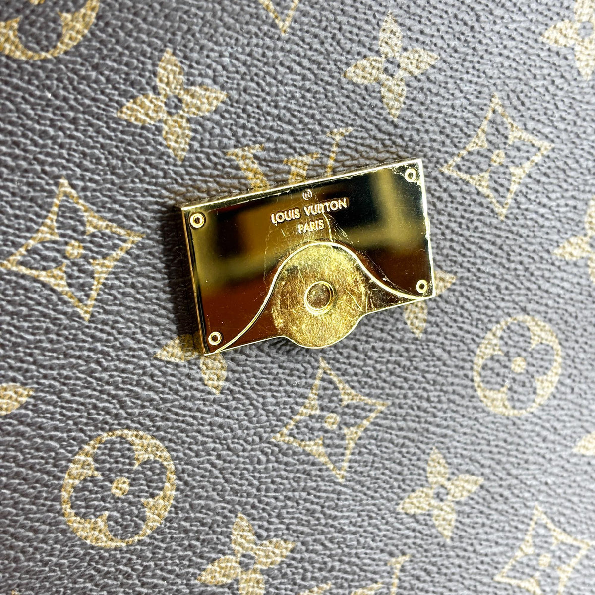 Louis Vuitton Cluny Top Handle Monogram Canvas, Brown, Canvas, Handbag