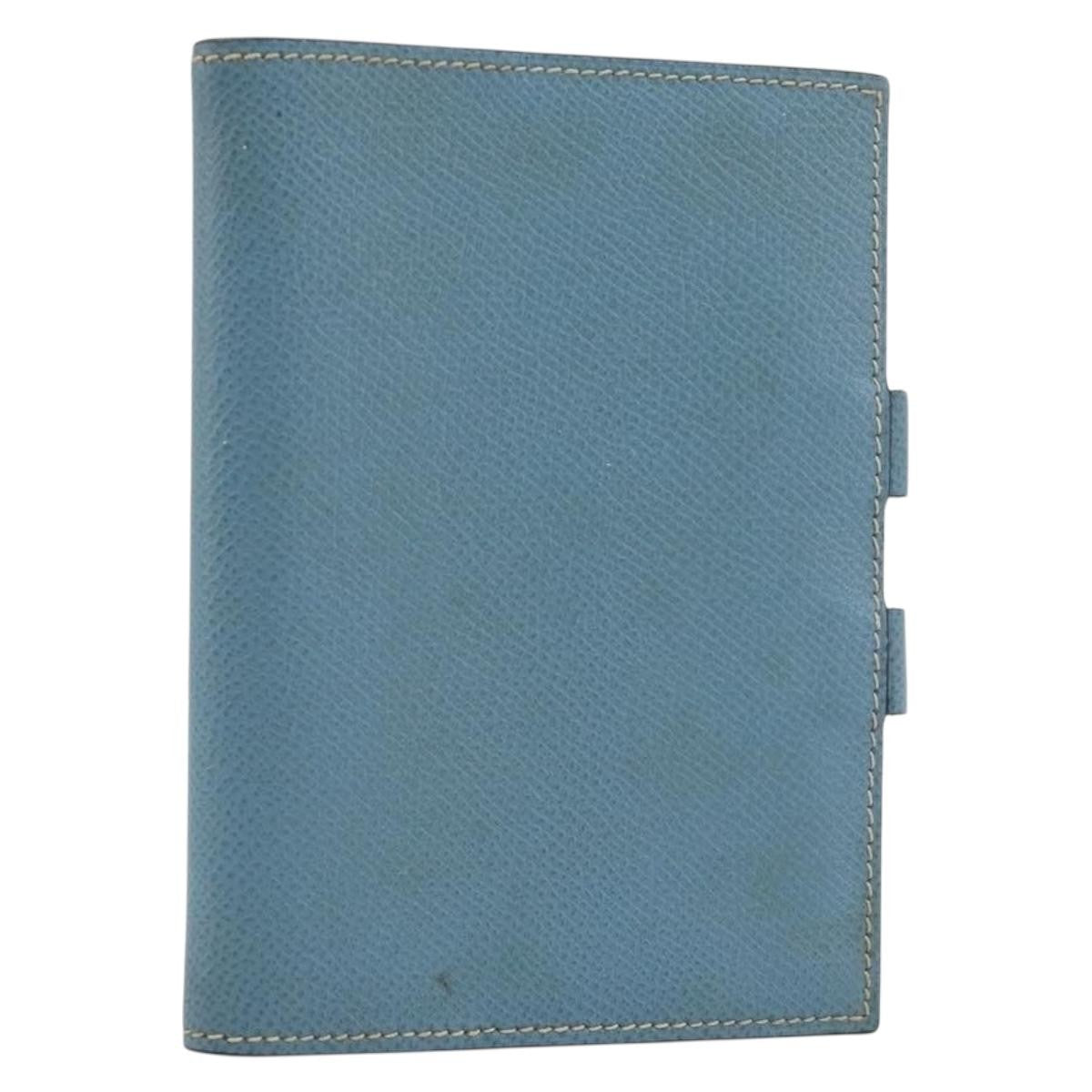 Hermes Vision Agenda Cover Leather, Blue, Leather, Briefcase