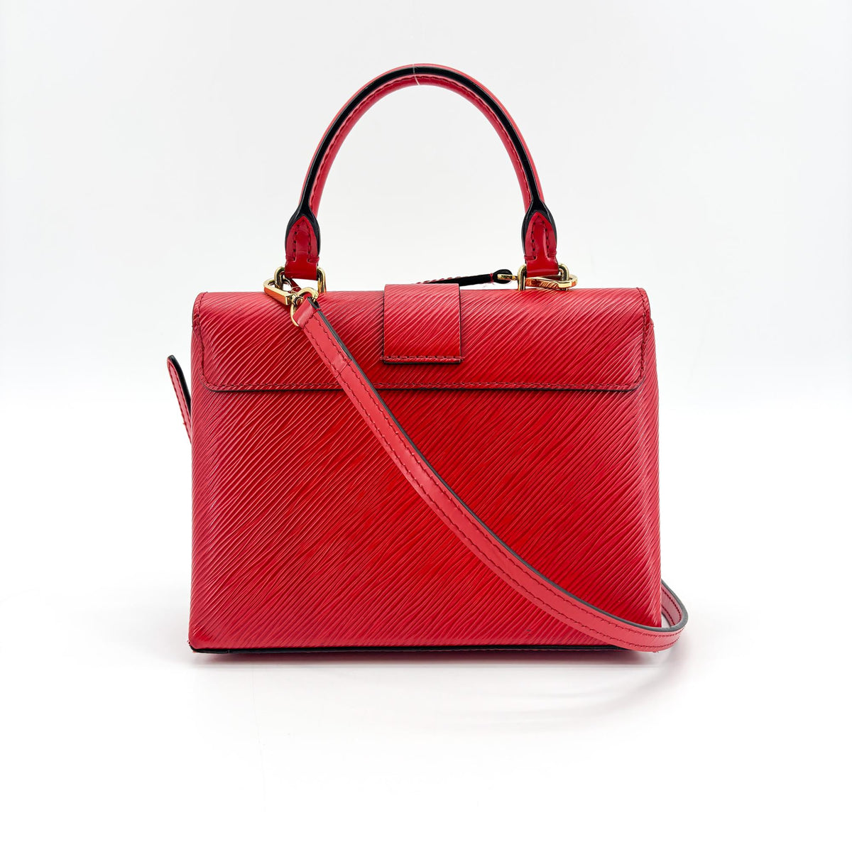 Louis Vuitton Locky Epi Leather, Red, Leather, Handbag