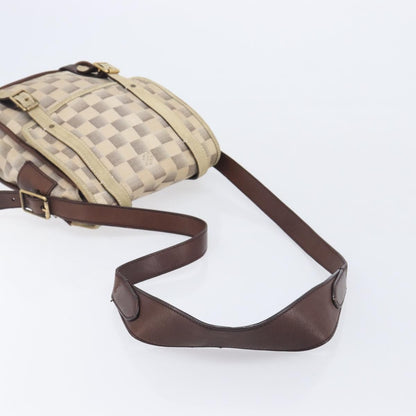Louis Vuitton Trotteur Damier Lune, White, Canvas, Handbag