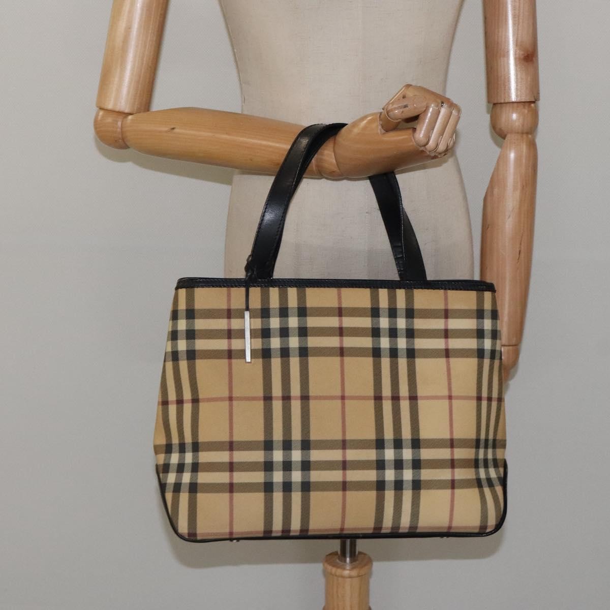 Burberry Nova Check Nova Check Canvas and leather, Beige, Canvas, Handbag