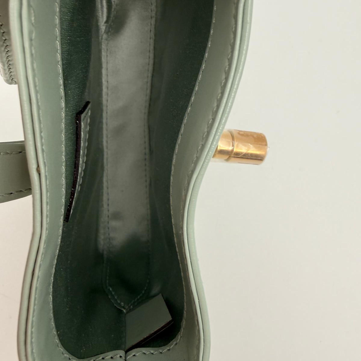 Gucci Jackie 1961 Chain Hobo Leather, Green, Leather, Shoulder Bag