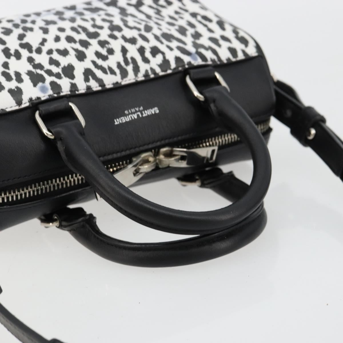 Saint Laurent Classic Baby Duffle Printed Leather, Black, Leather, Handbag