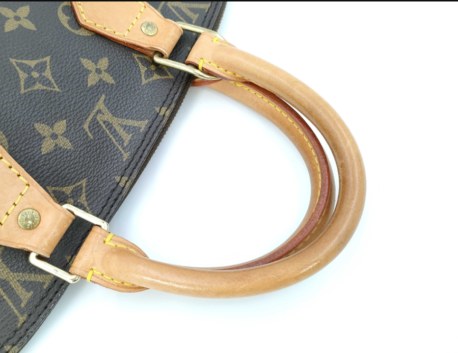 Louis Vuitton Alma Handbag Monogram Canvas, BROWN, CANVAS, Handbag