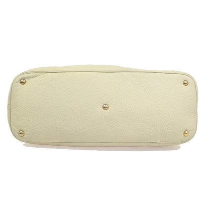 Gucci Twill Satchel Leather, White, Leather, Shoulder Bag