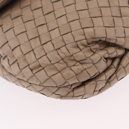 Bottega Veneta Intrecciato Shoulder Leather, Beige, Leather, Shoulder Bag