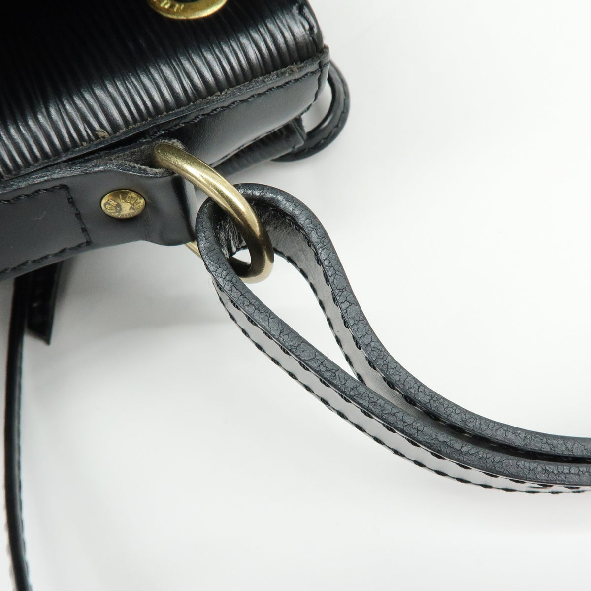 Louis Vuitton Noe Epi Leather, Black, Leather, Shoulder Bag