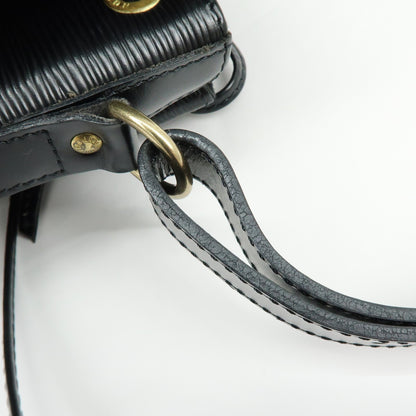 Louis Vuitton Noe Epi Leather, Black, Leather, Shoulder Bag